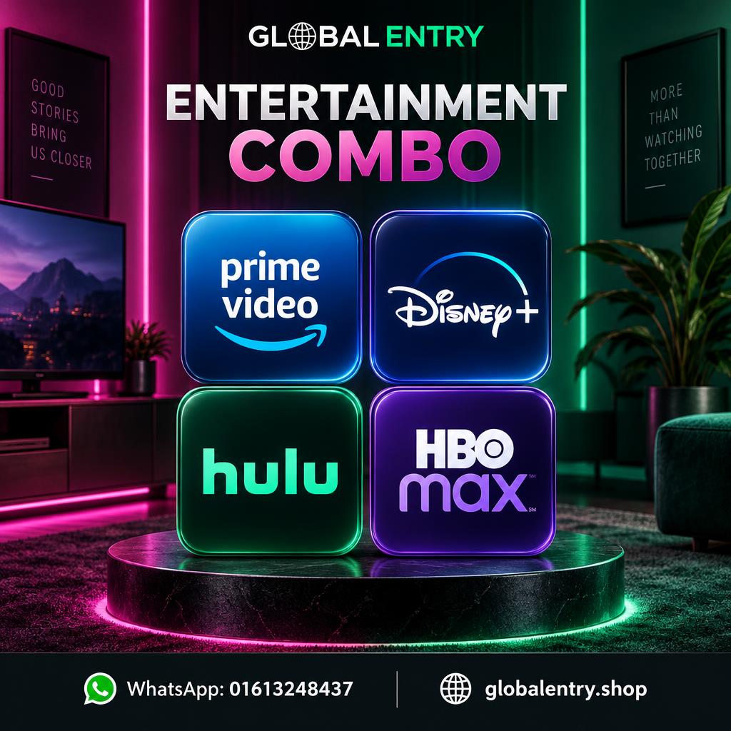 Entertainment Combo (Prime + Disney + Hulu + HBO Max)